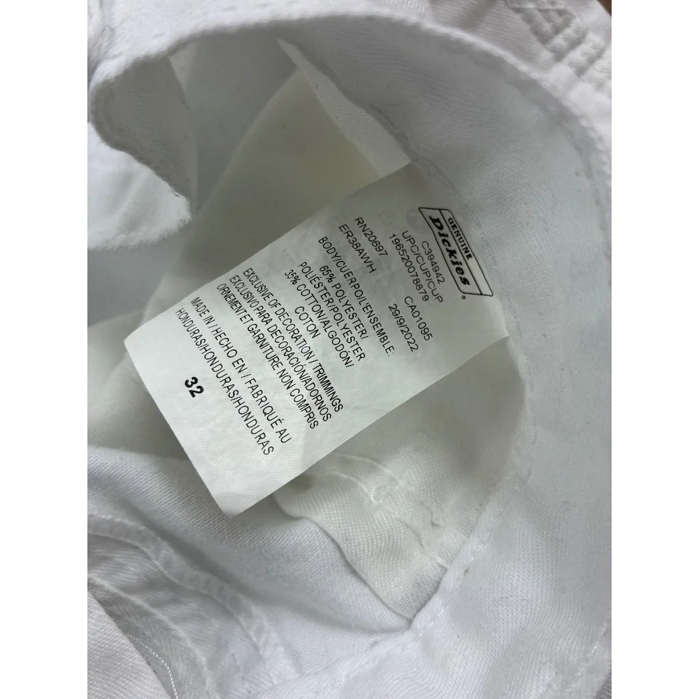 Dickies Mens White Painter Carpenter Shorts Relaxed Fit Utility Size 32‎